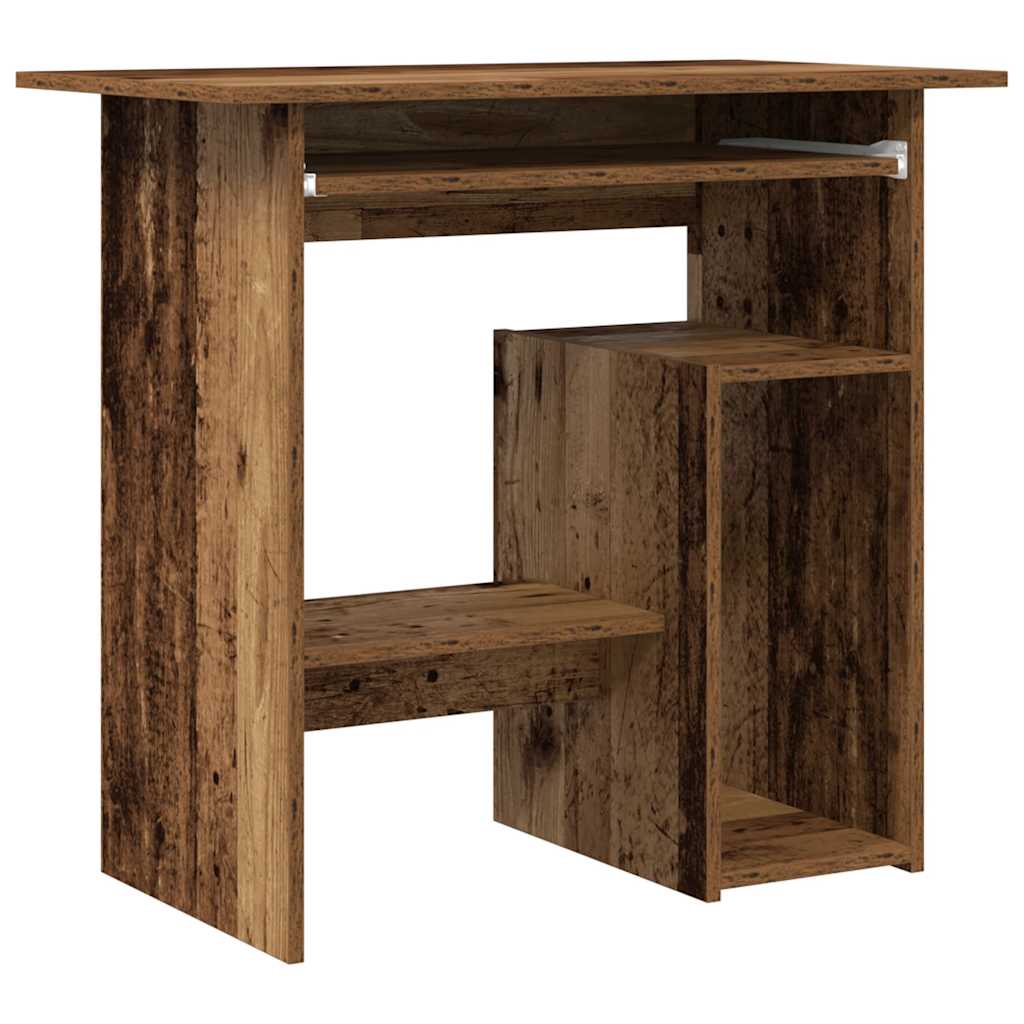 Modern Wooden Home Office Computer Desk Table With Keyboard Tray Storage