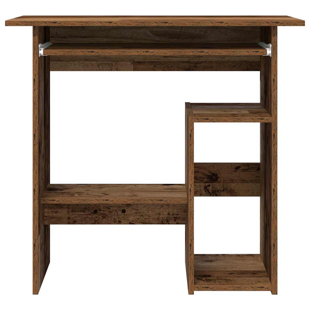Modern Wooden Home Office Computer Desk Table With Keyboard Tray Storage