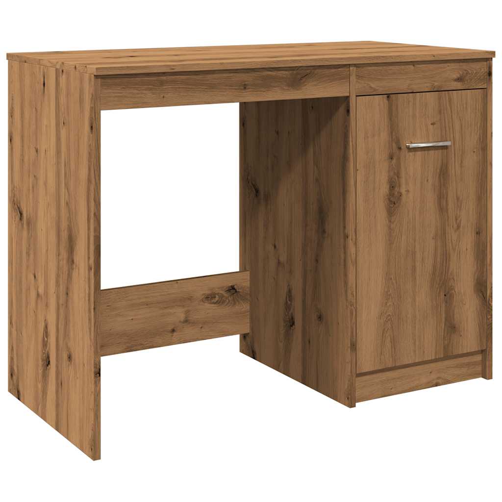 Modern Wooden Home Office Computer Desk Table With Storage Cupboard Wood