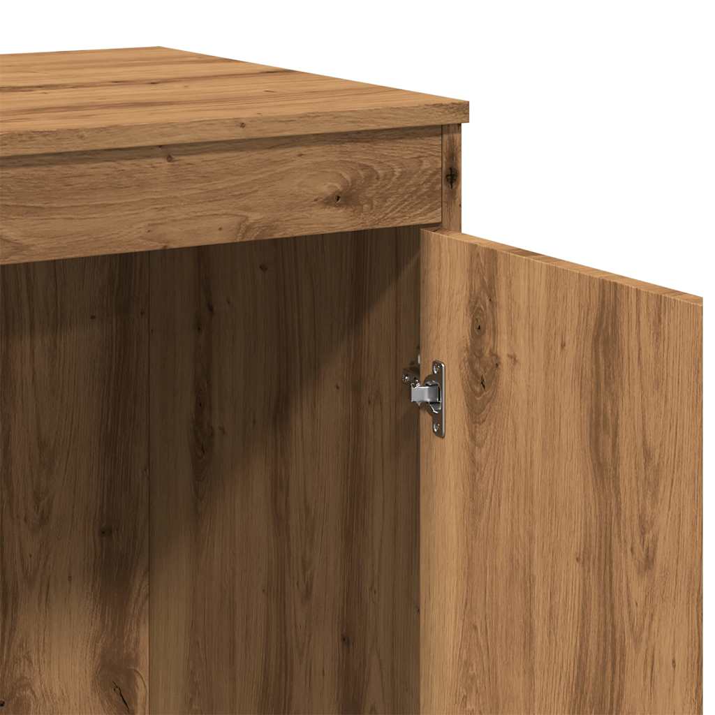 Modern Wooden Home Office Computer Desk Table With Storage Cupboard Wood