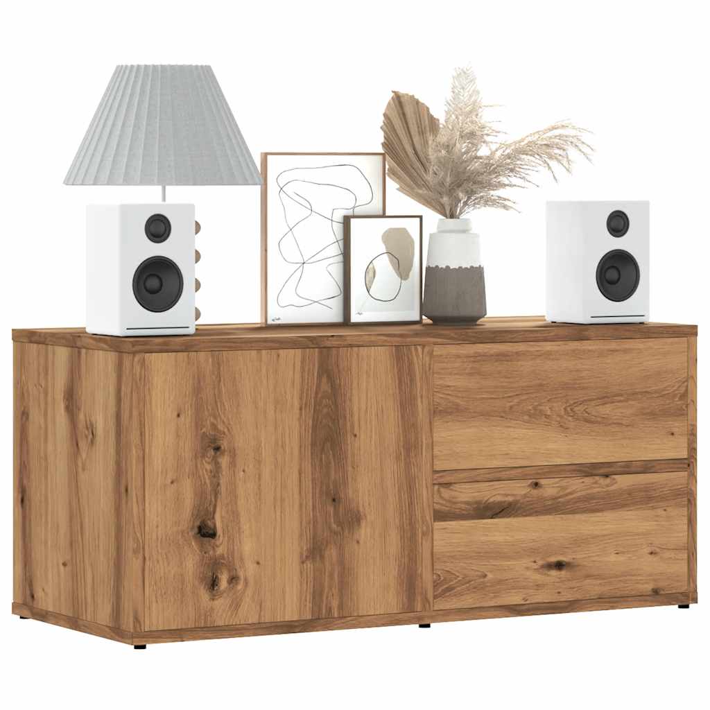 TV Cabinet Artisan Oak 80x34x35.5 cm Engineered Wood