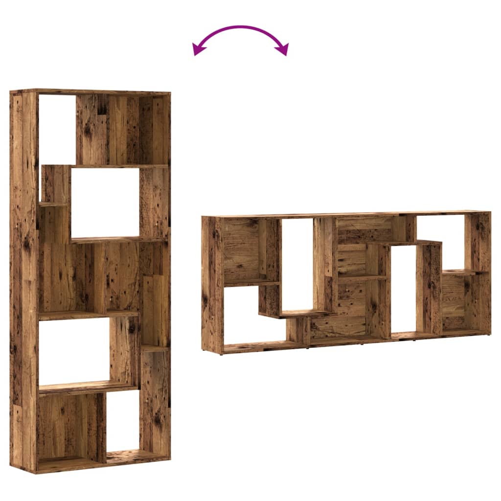 Modern Wooden Tall Open Bookcase Book Storage Cabinet Shelving Storage Display
