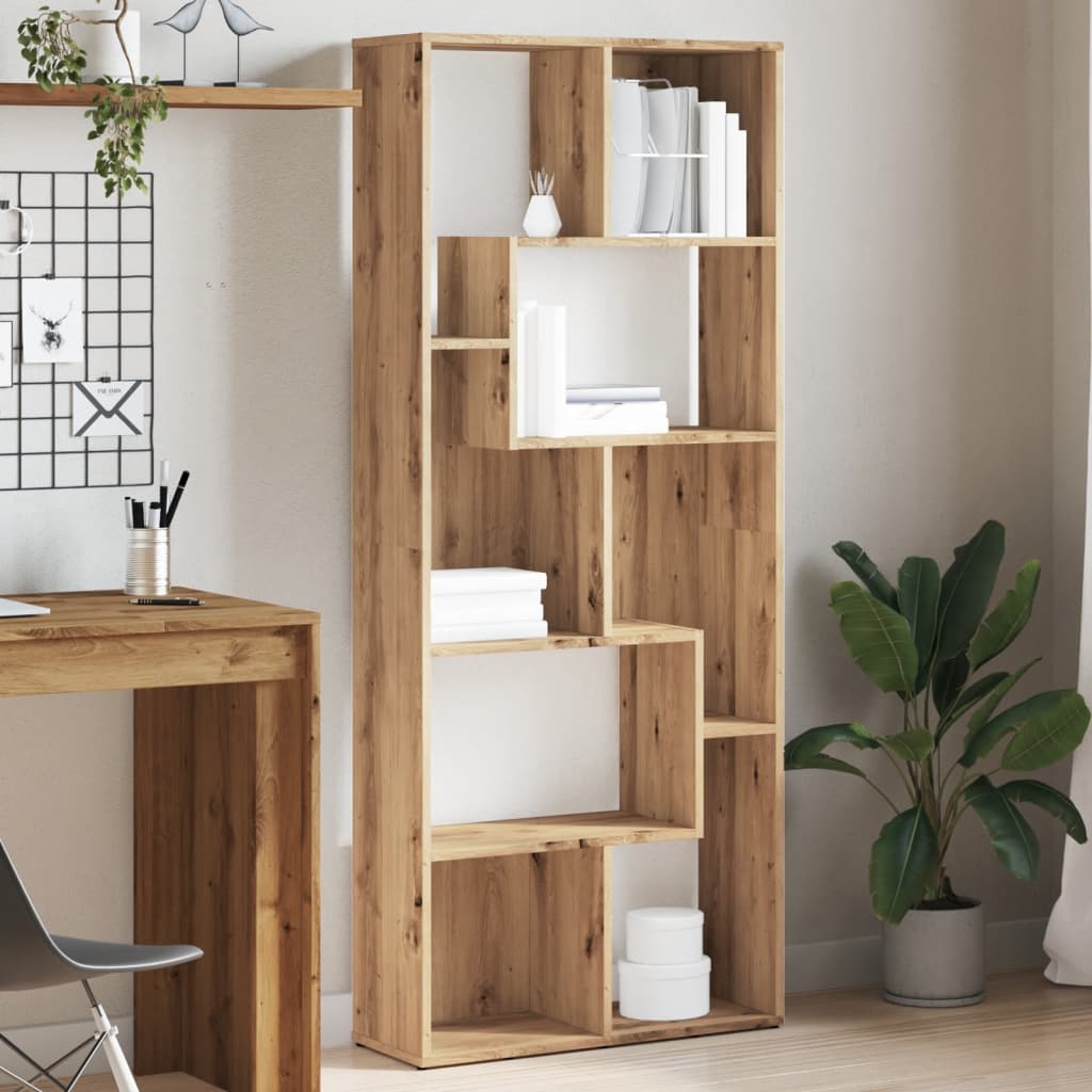 Modern Wooden Tall Open Bookcase Book Storage Cabinet Shelving Storage Display
