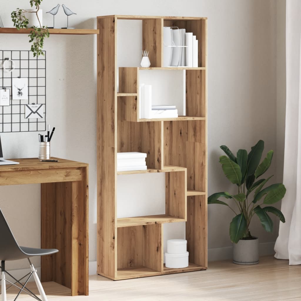 Modern Wooden Tall Open Bookcase Book Storage Cabinet Shelving Storage Display