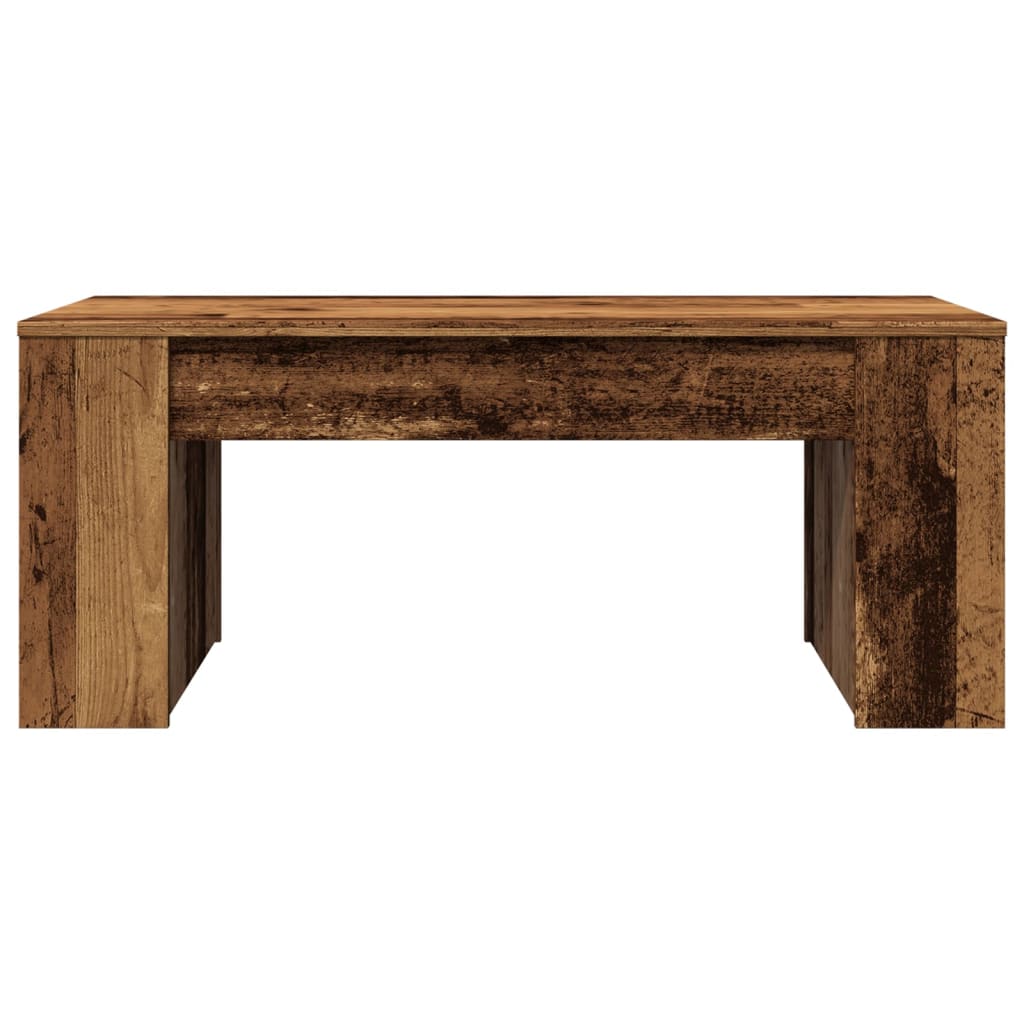 Modern Wooden Living Room Coffee Table With Open Storage Shelves Wood Tables