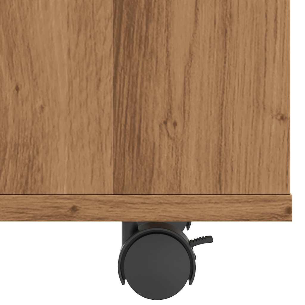 Side Table Artisan Oak 70x35x55 cm Engineered Wood