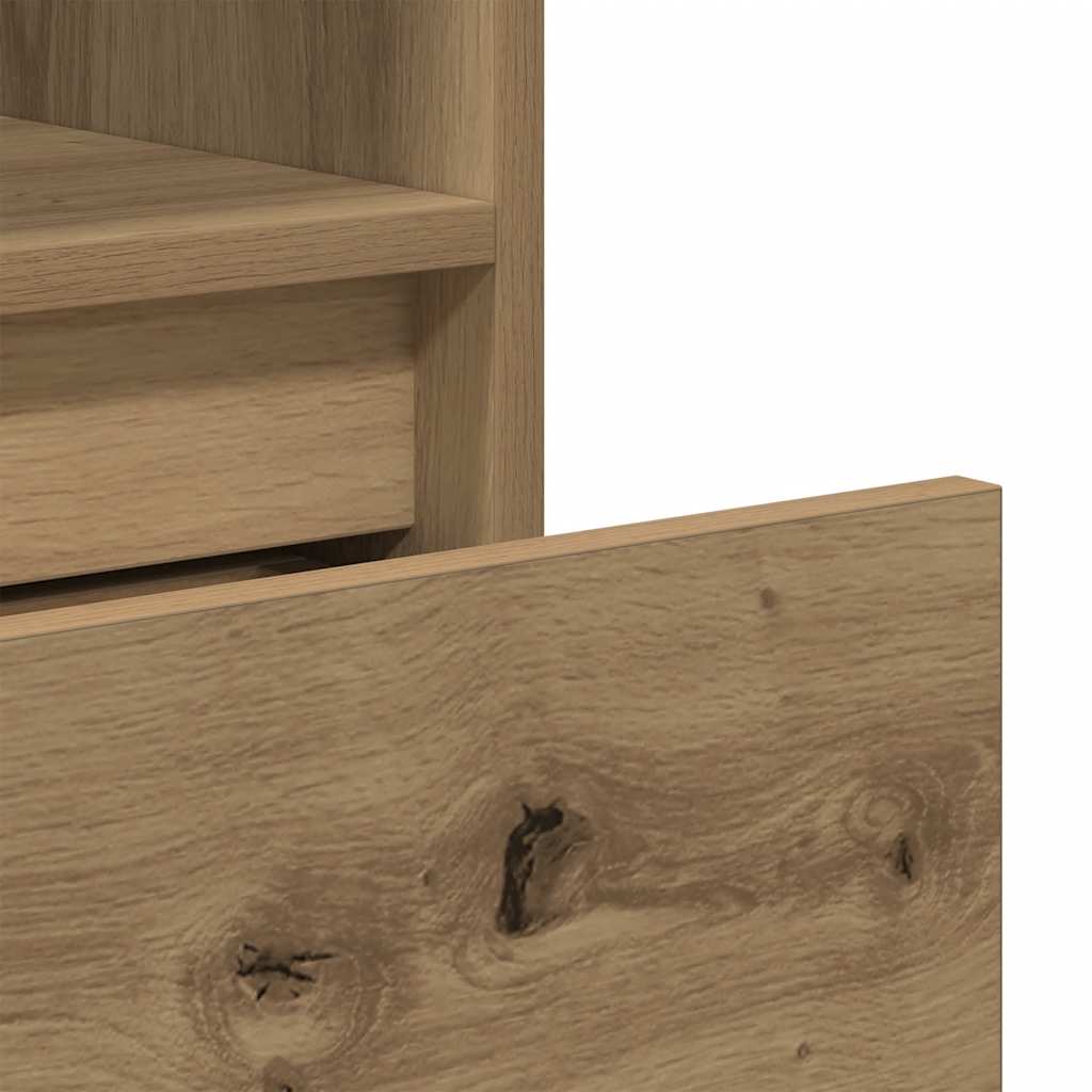 Book Cabinet Artisan Oak 36x30x171 cm Engineered Wood