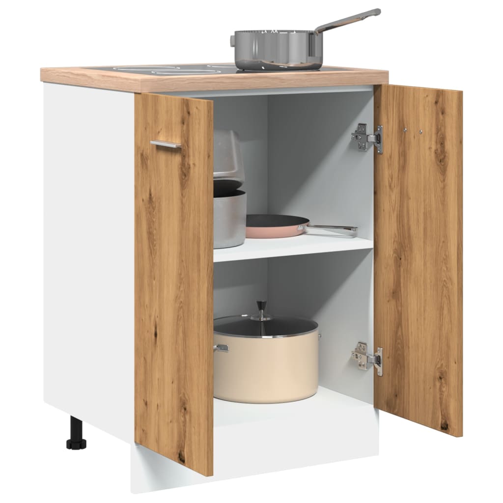 Bottom Cabinet Lyon Artisan Oak 60x46x81.5 cm Engineered Wood