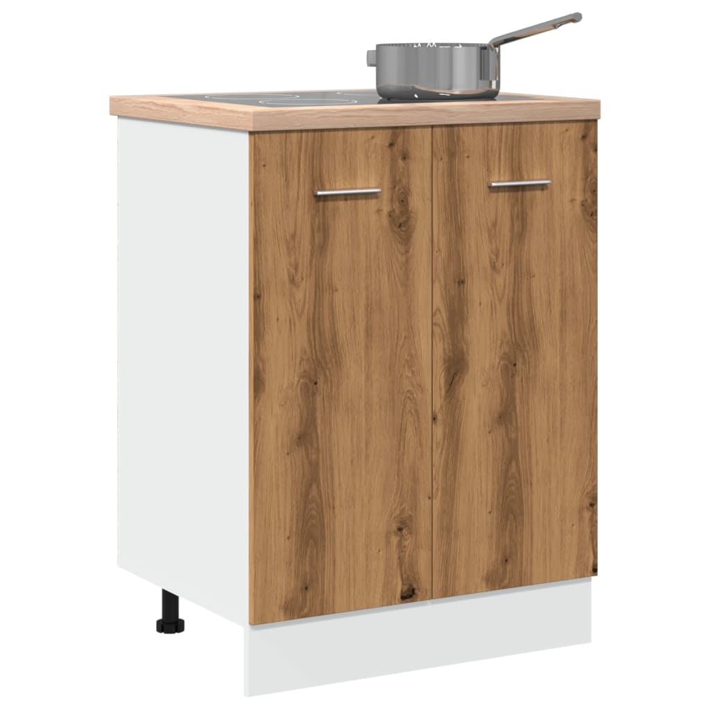 Bottom Cabinet Lyon Artisan Oak 60x46x81.5 cm Engineered Wood