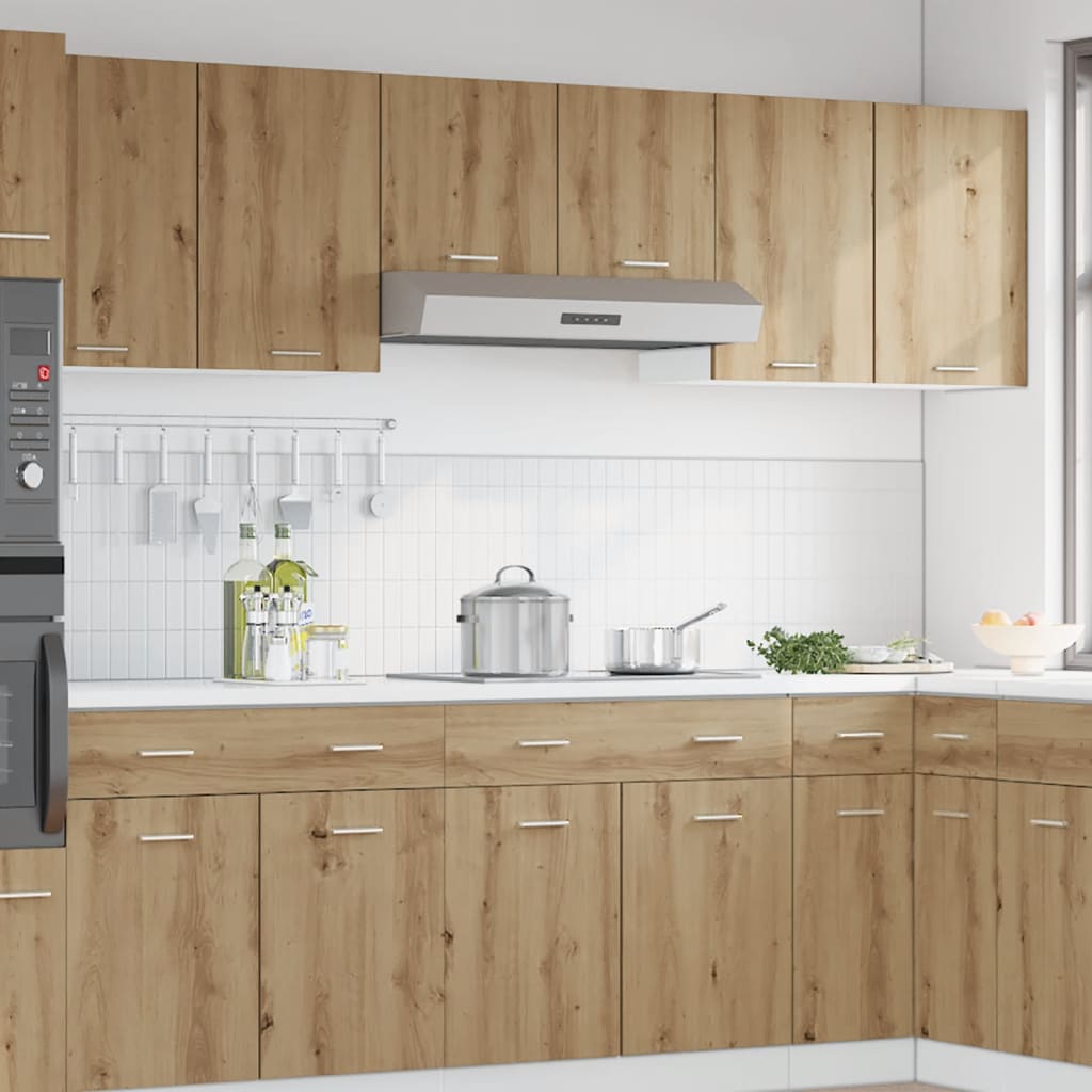 Modern Wooden Wall Mounted 2 Door Kitchen Storage Cabinet Unit