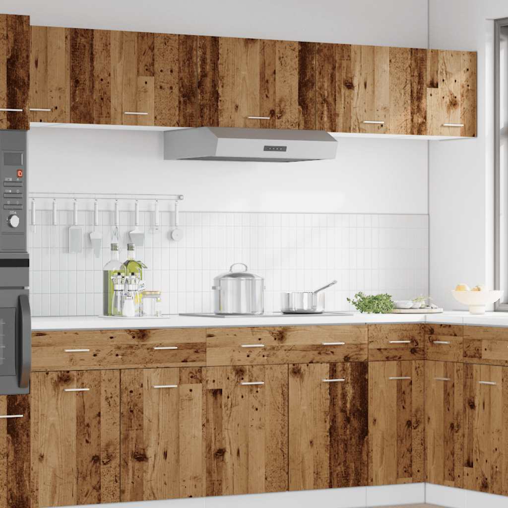 Hanging Cabinet Lyon Old Wood 60x31x40 cm Engineered Wood