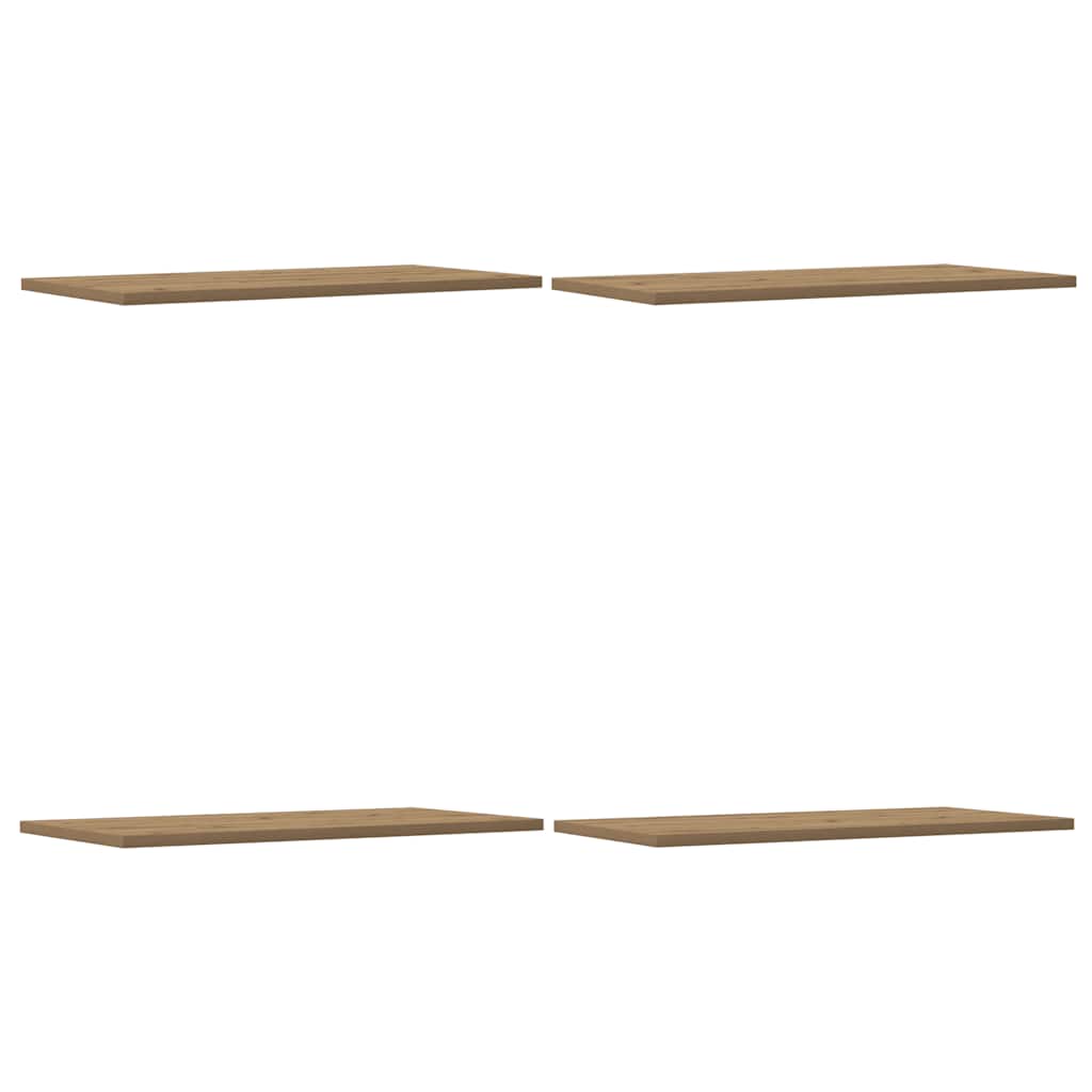 Wall Shelves 4 pcs Artisan Oak 60x30x1.5 cm Engineered Wood