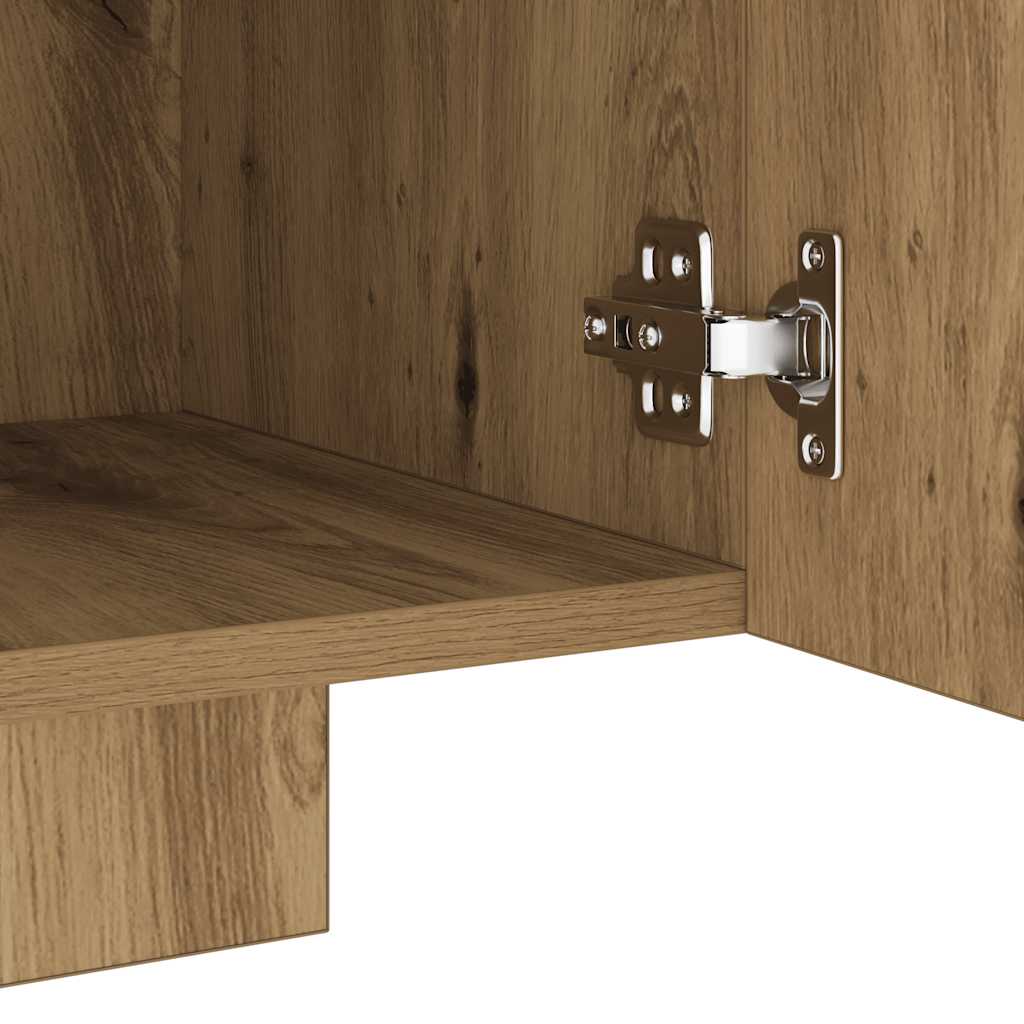 Modern Wooden 63 Inch TV Tele Stand Unit Cabinet With LED Lights & Storage