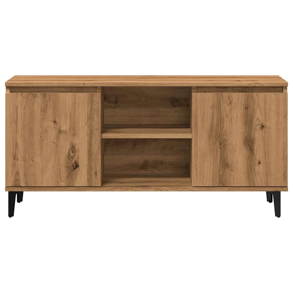 TV Cabinet Artisan Oak 102x35x50 cm Engineered Wood