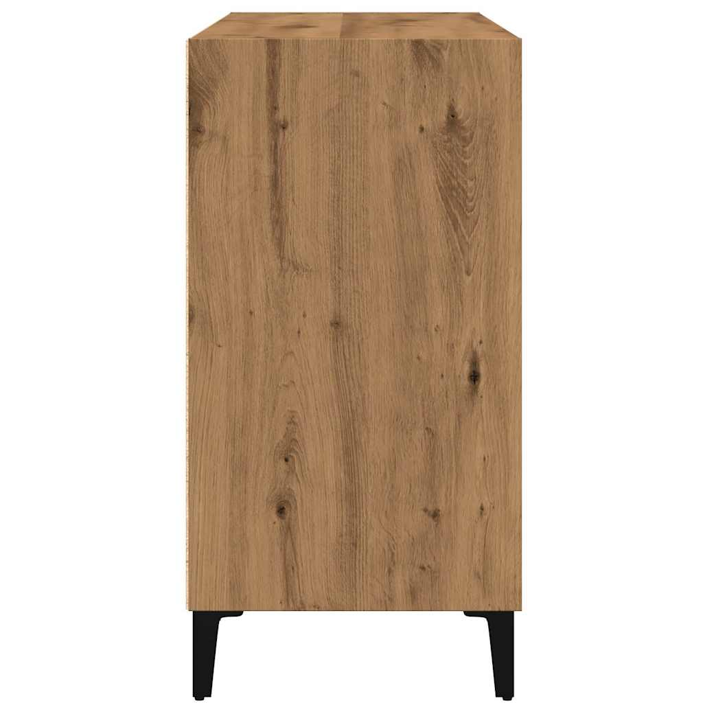 Modern Wooden Open Sideboard Storage Cabinet Unit With 6 Compartments