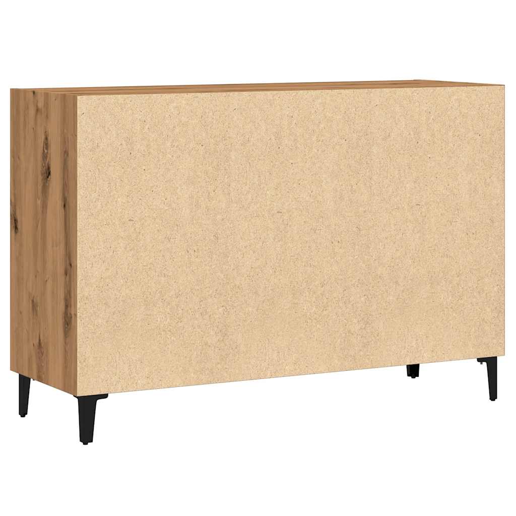 Modern Wooden Open Sideboard Storage Cabinet Unit With 6 Compartments