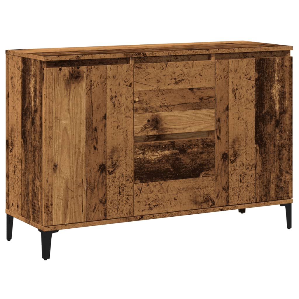 Sideboard Old Wood 102x35x70 cm Engineered Wood