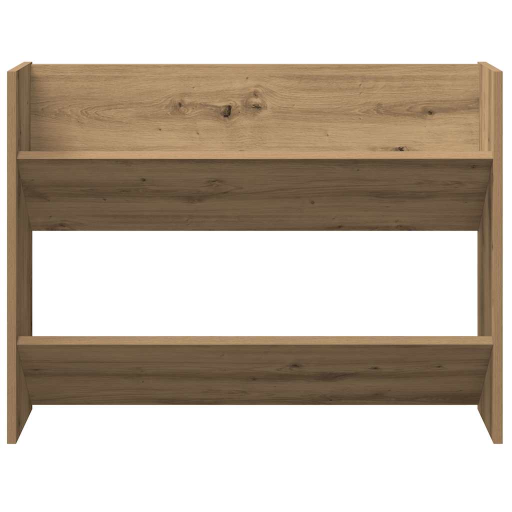 Wall Shoe Cabinet Artisan Oak 80x18x60 cm Engineered Wood