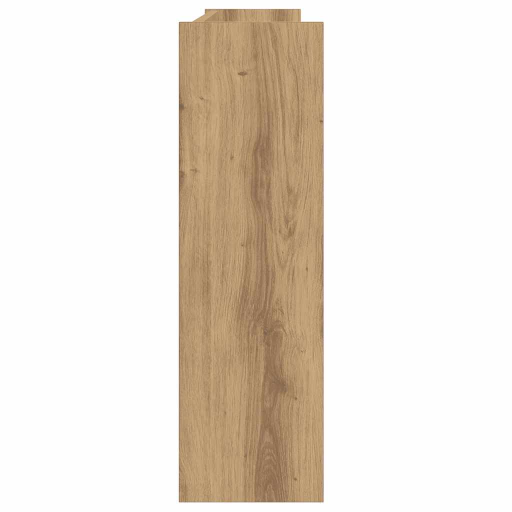 Wall Shoe Cabinet Artisan Oak 80x18x60 cm Engineered Wood