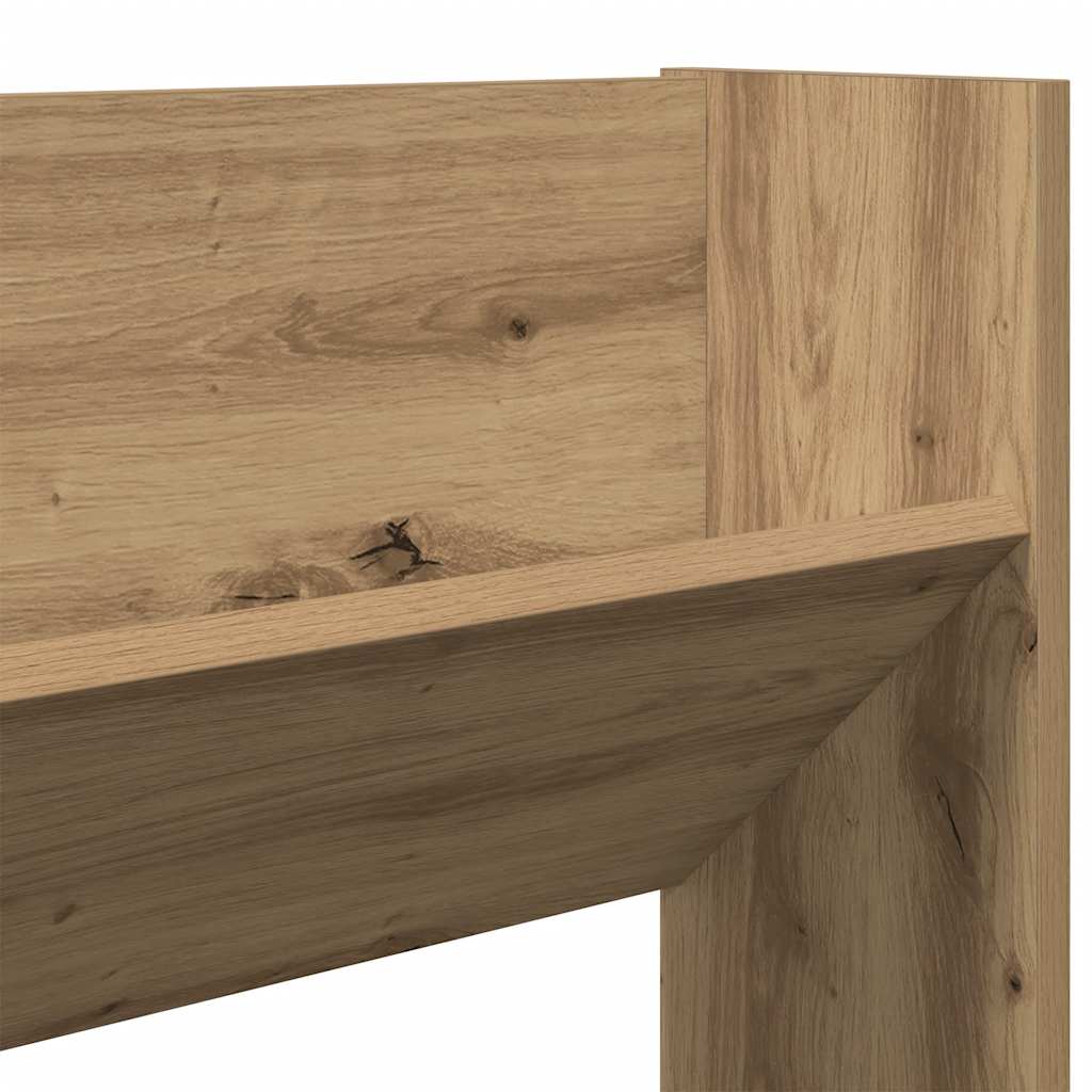 Wall Shoe Cabinet Artisan Oak 80x18x60 cm Engineered Wood