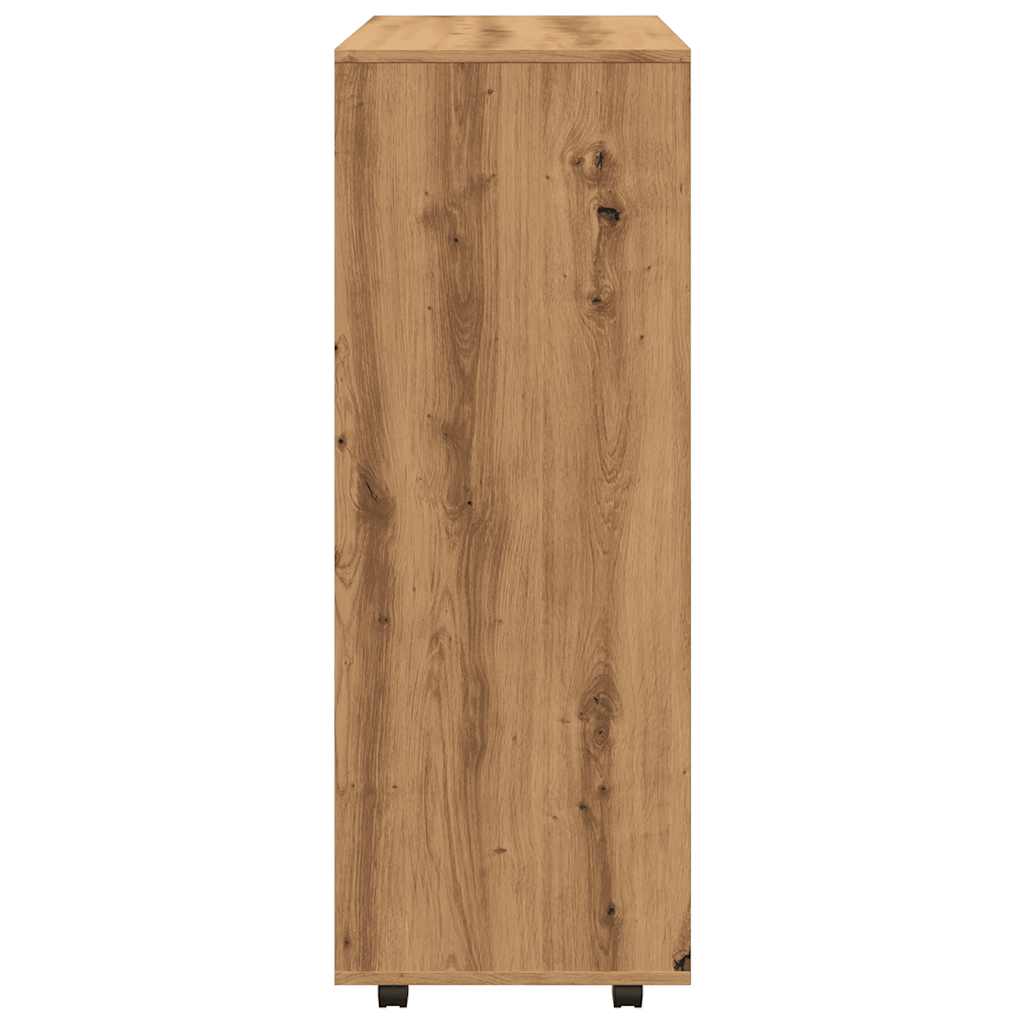 Modern Wooden Open Bedroom Wardrobe With Hanging Clothes Rail & Shelves