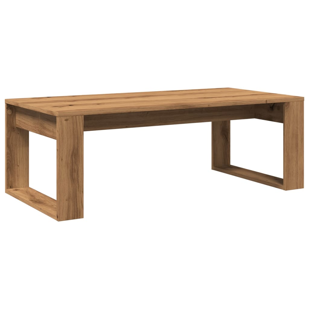 Coffee Table Artisan Oak 102x50x35 cm Engineered Wood