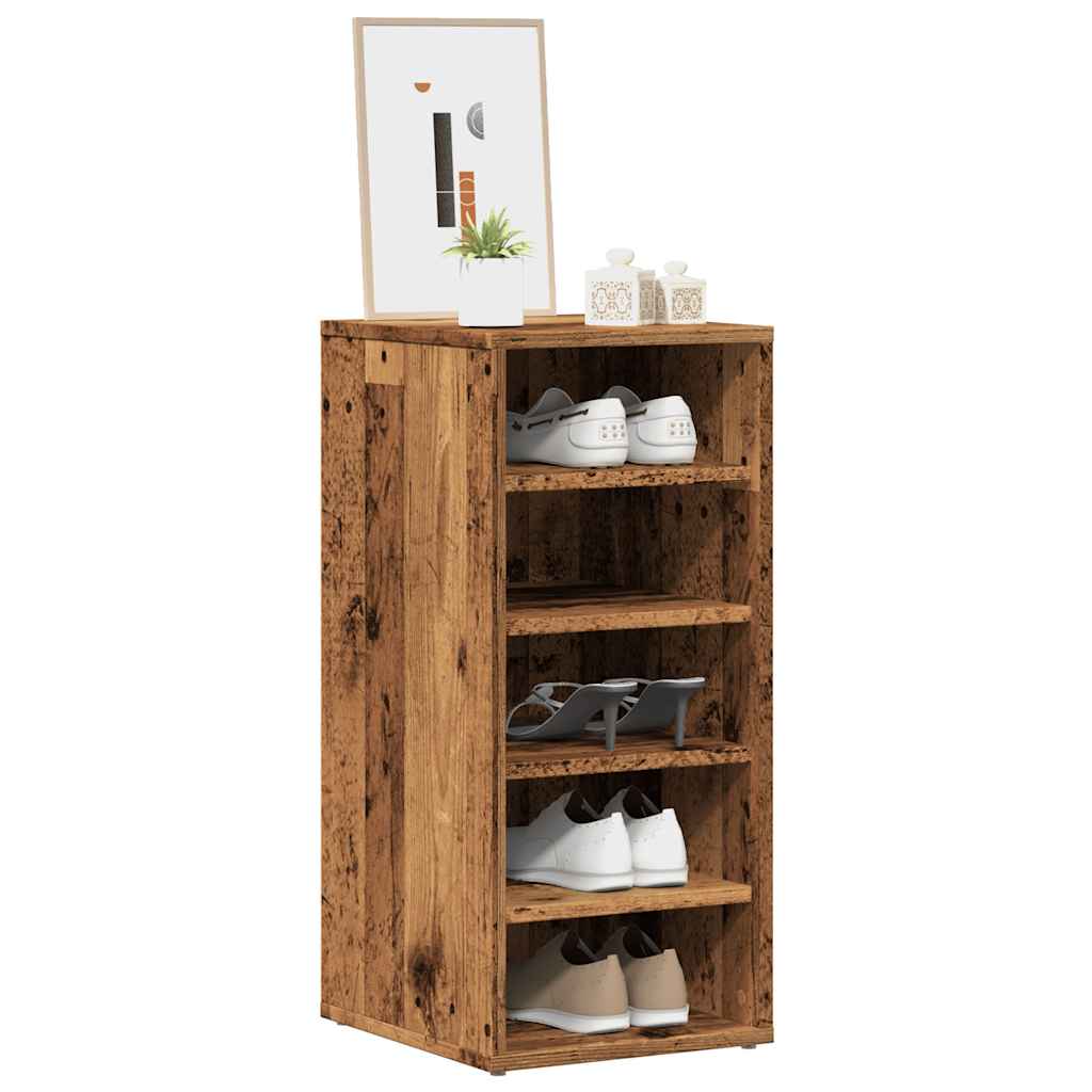 Shoe Cabinets 2 pcs Old Wood 32x35x70 cm Engineered Wood