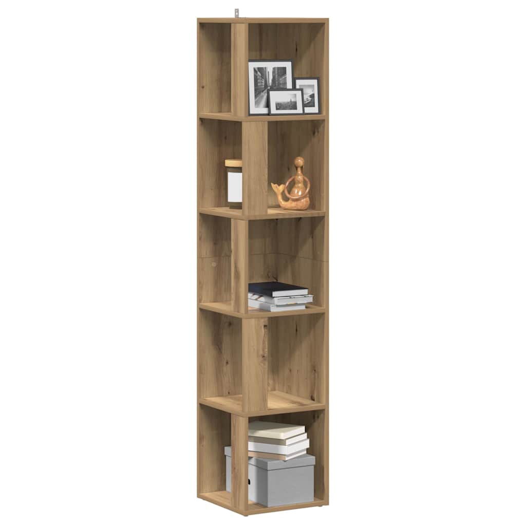 Corner Cabinet Artisan Oak 33x33x165 cm Engineered Wood