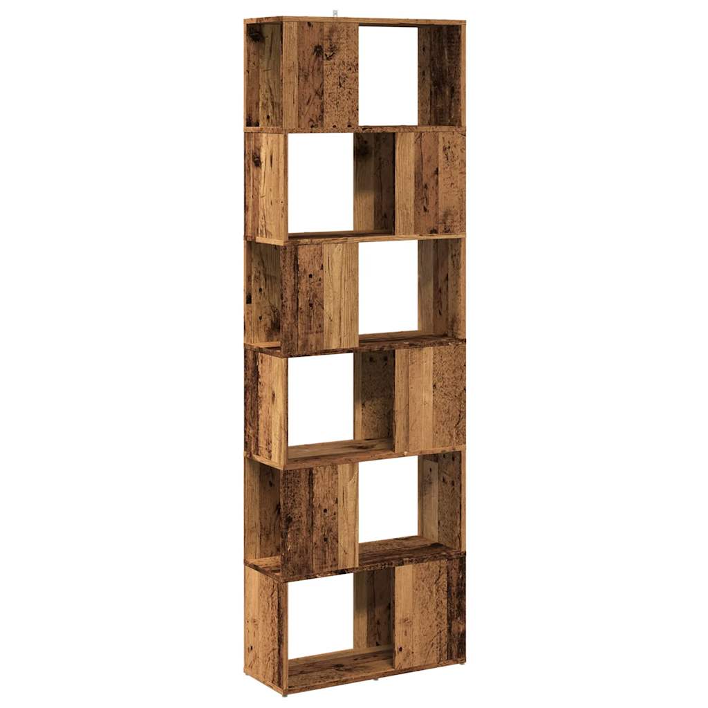 Modern Wooden Tall Open Bookcase Book Storage Cabinet Room Divider Wood