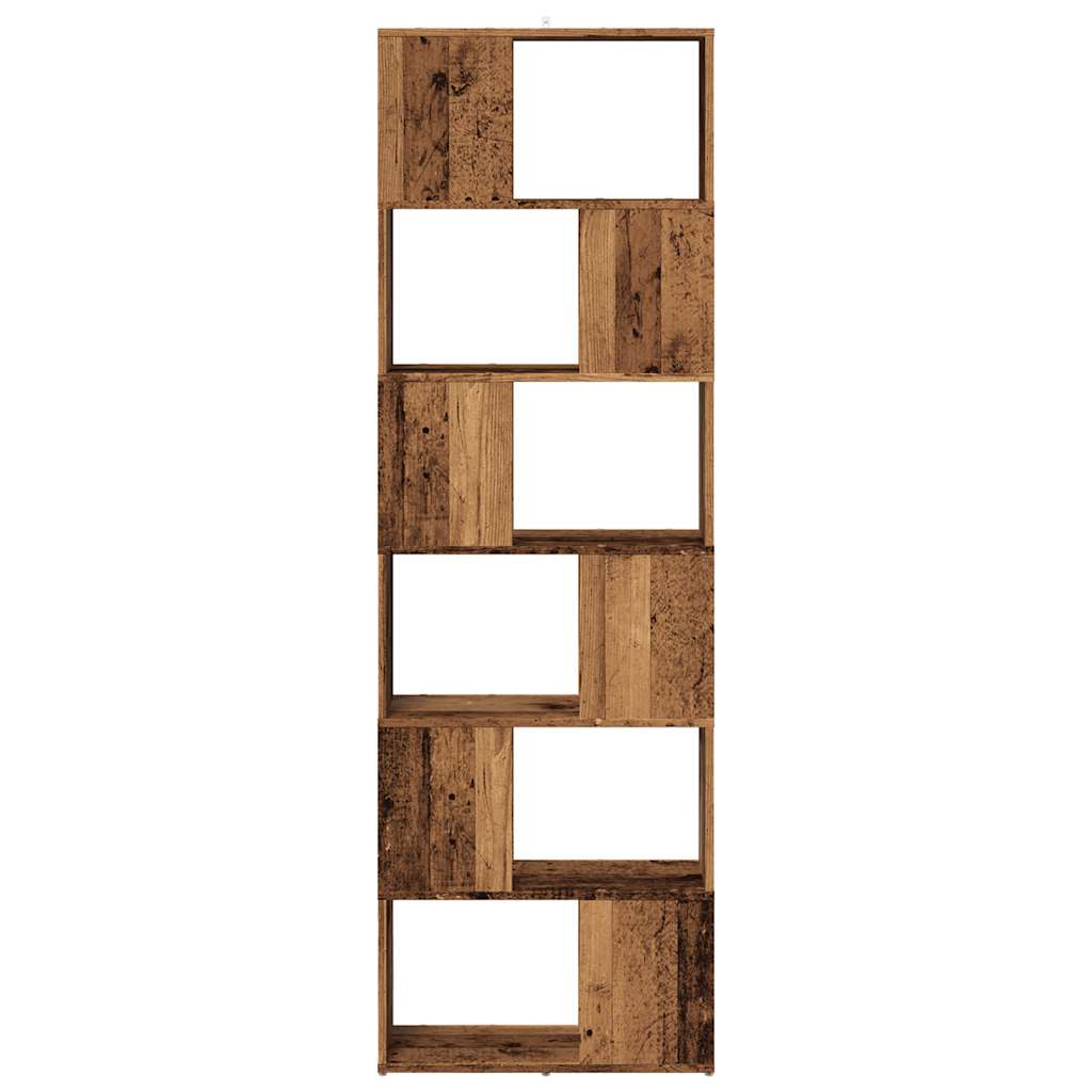 Modern Wooden Tall Open Bookcase Book Storage Cabinet Room Divider Wood