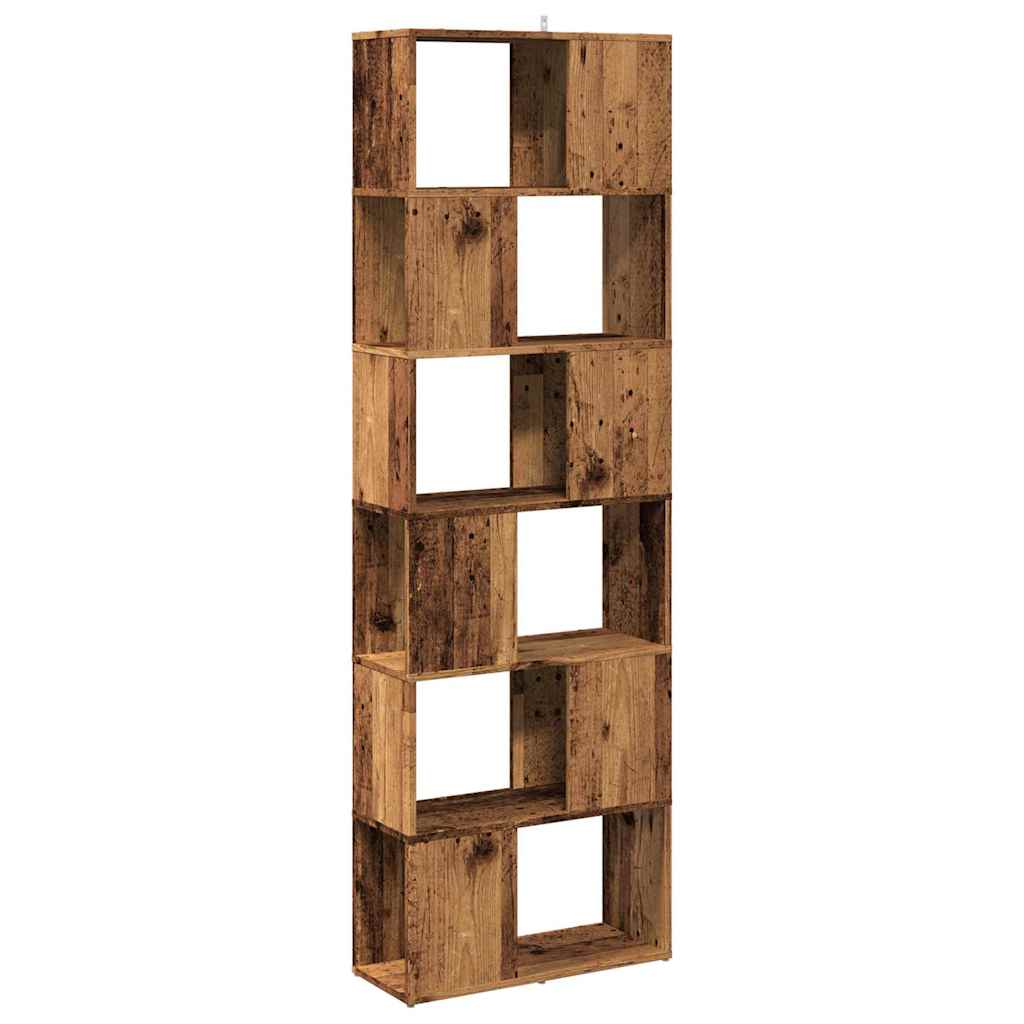 Modern Wooden Tall Open Bookcase Book Storage Cabinet Room Divider Wood