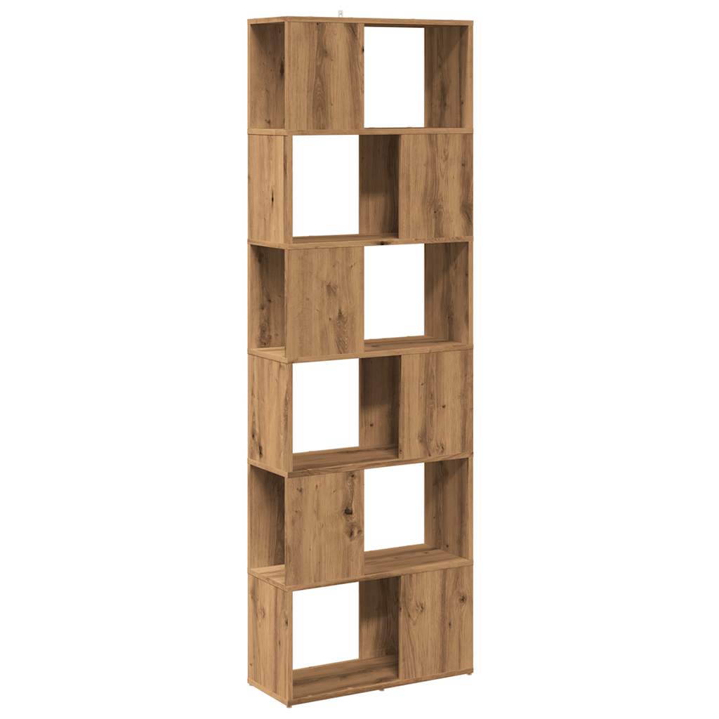 Modern Wooden Tall Open Bookcase Book Storage Cabinet Room Divider Wood