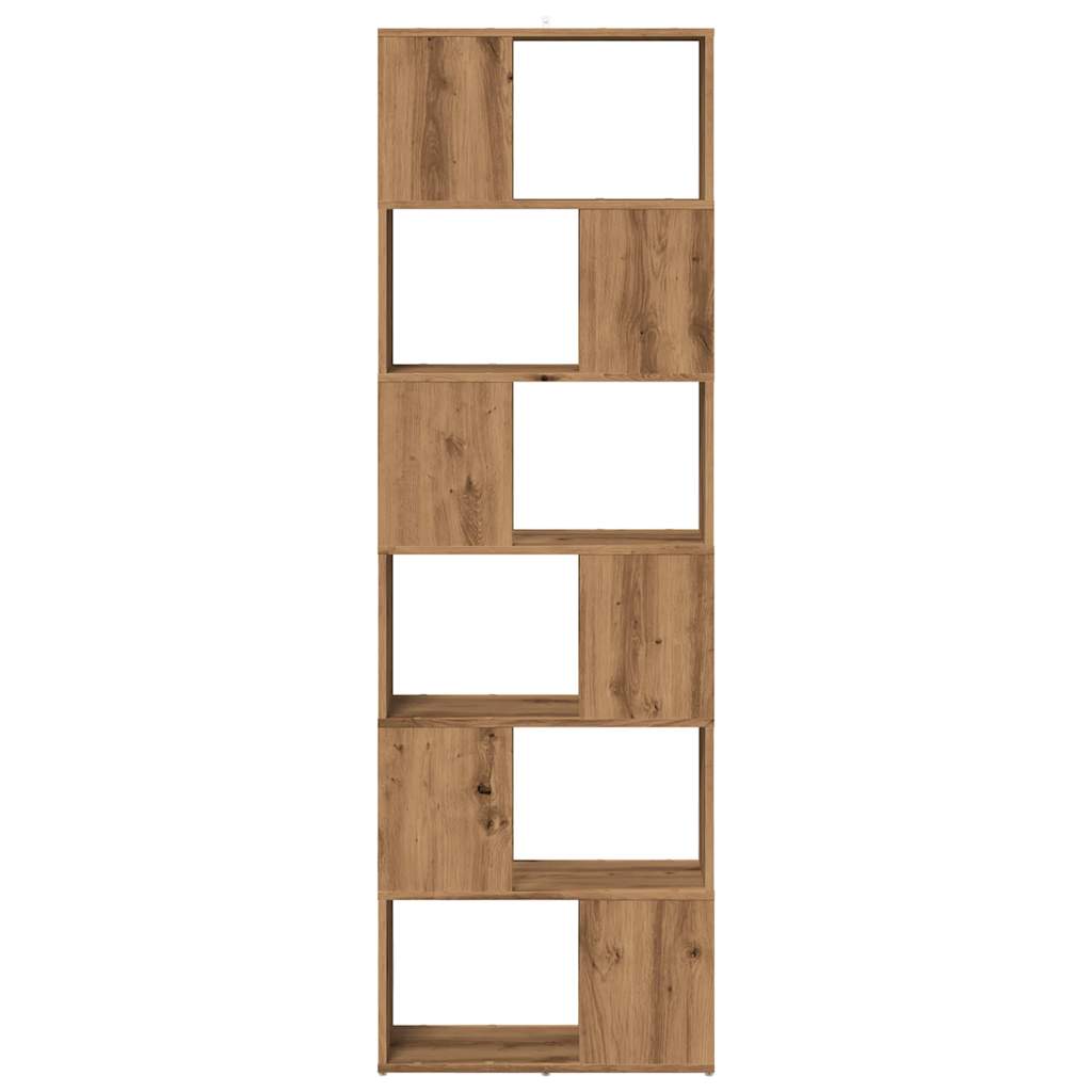 Modern Wooden Tall Open Bookcase Book Storage Cabinet Room Divider Wood