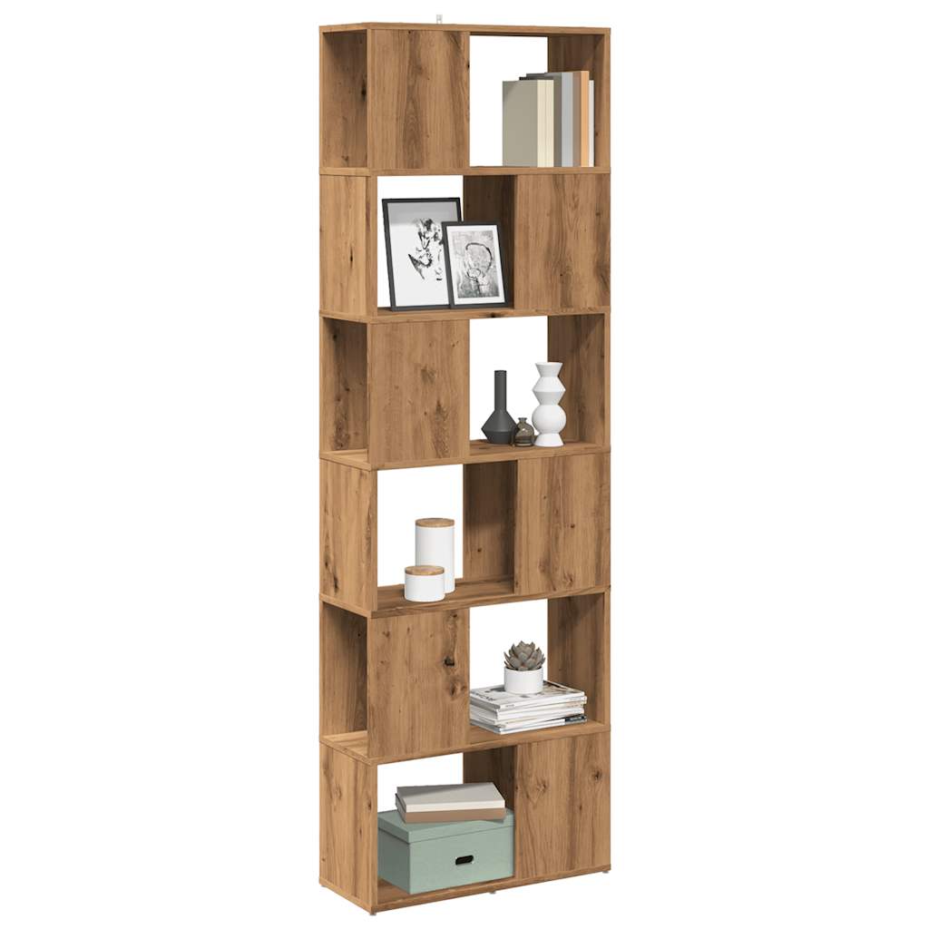 Modern Wooden Tall Open Bookcase Book Storage Cabinet Room Divider Wood