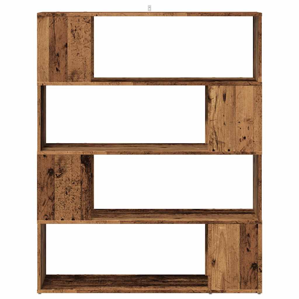 Book Cabinet/Room Divider Old Wood 100x24x124.5 cm