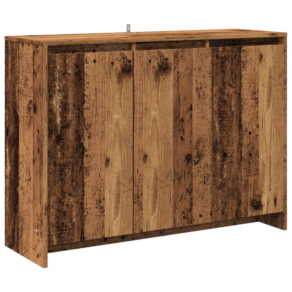 Sideboard Old Wood 102x33x75 cm Engineered Wood