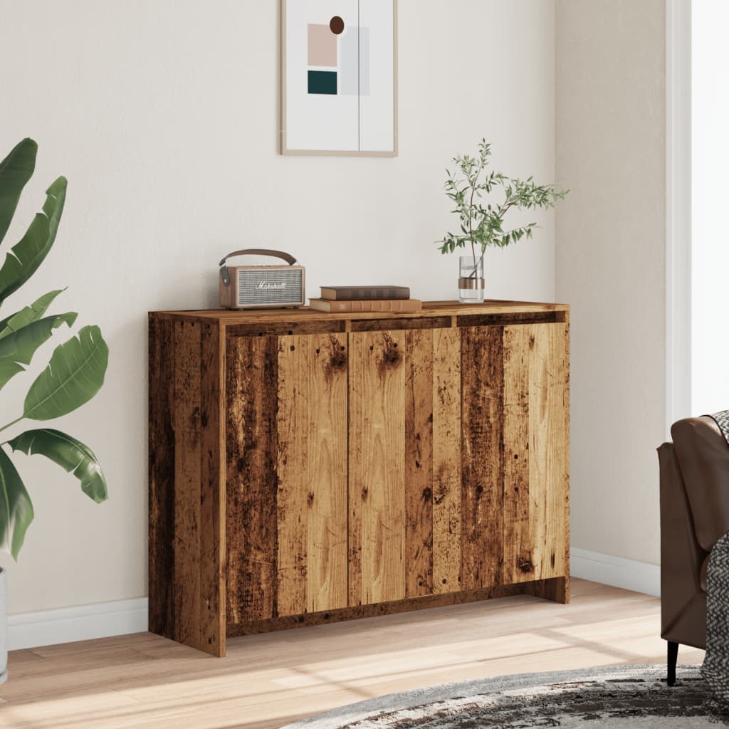 Modern Wooden 3 Door Home Sideboard Storage Cabinet Wood Dining Room Unit