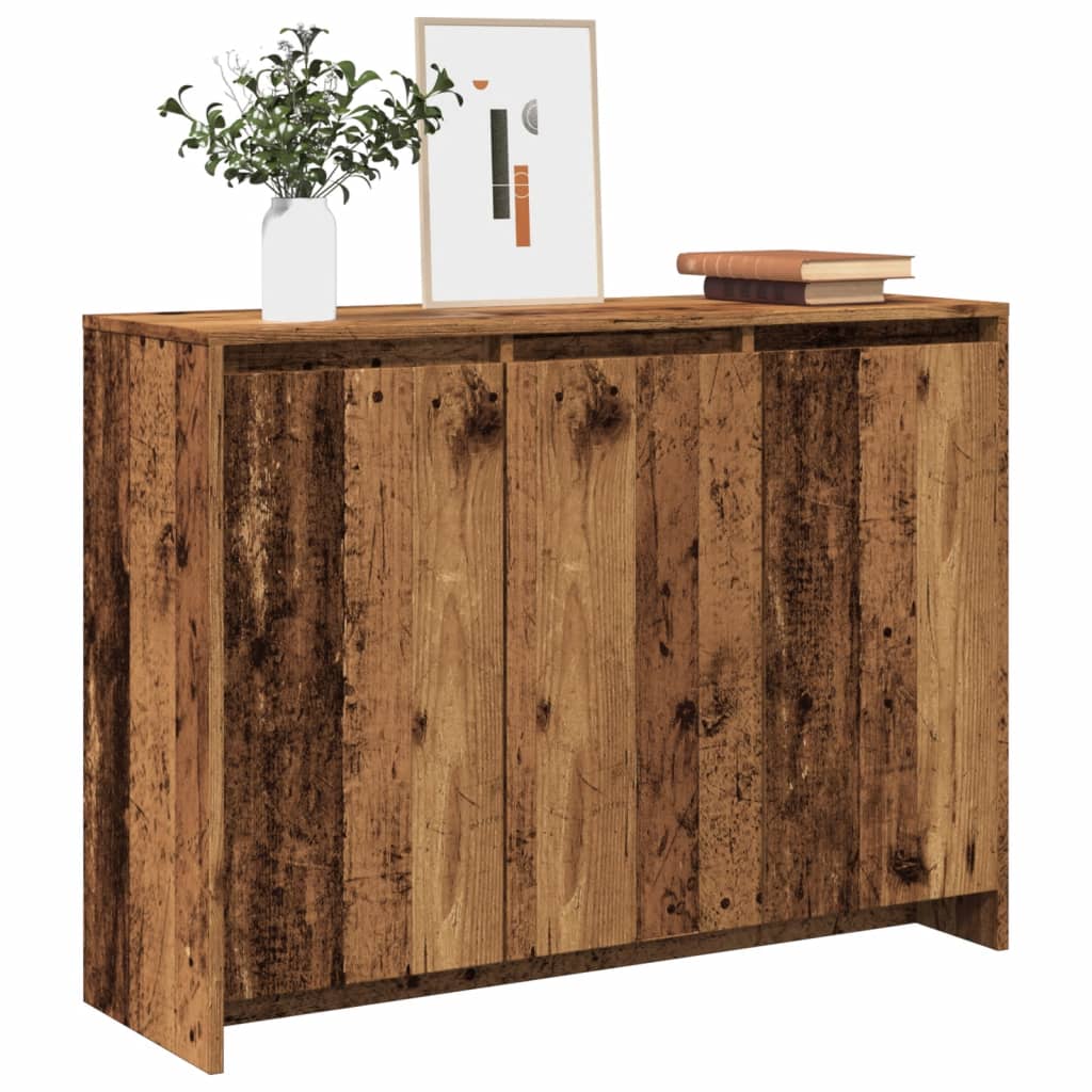 Sideboard Old Wood 102x33x75 cm Engineered Wood
