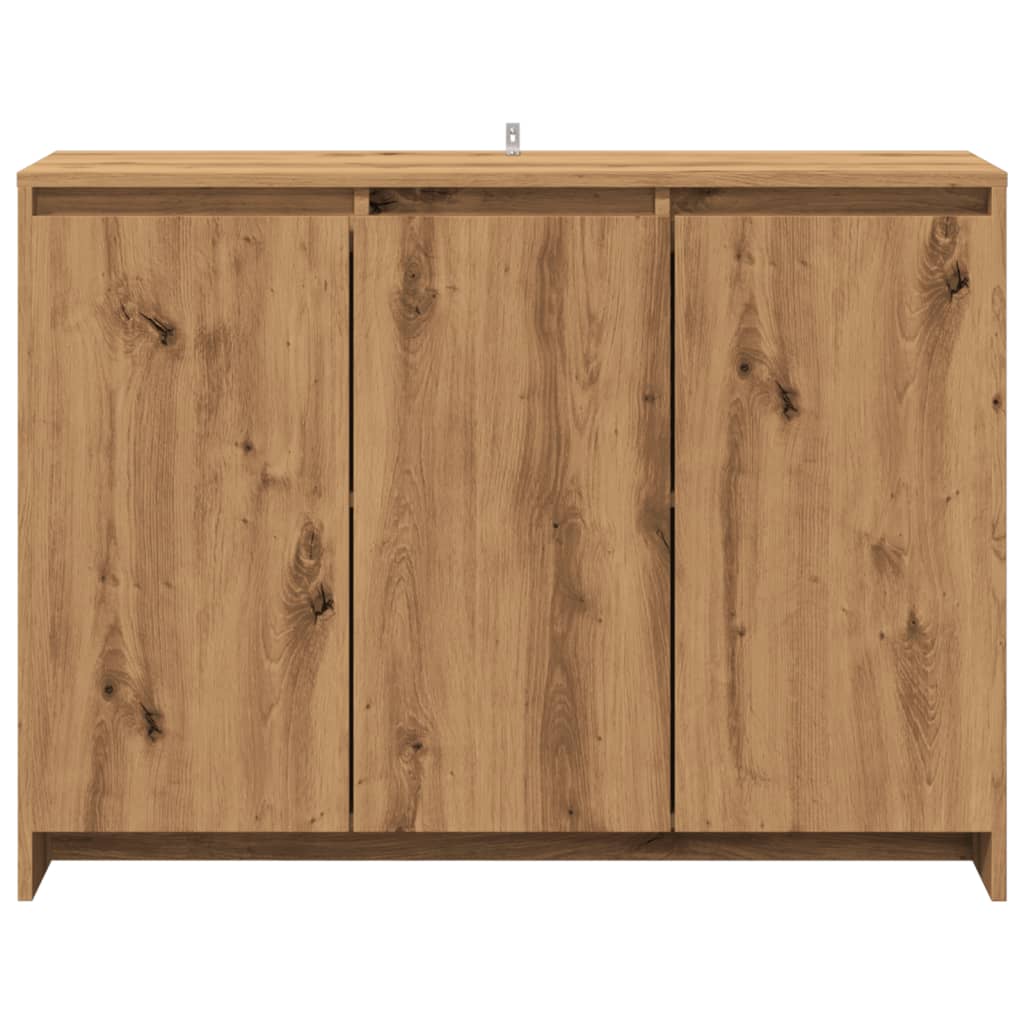 Modern Wooden 3 Door Home Sideboard Storage Cabinet Wood Dining Room Unit