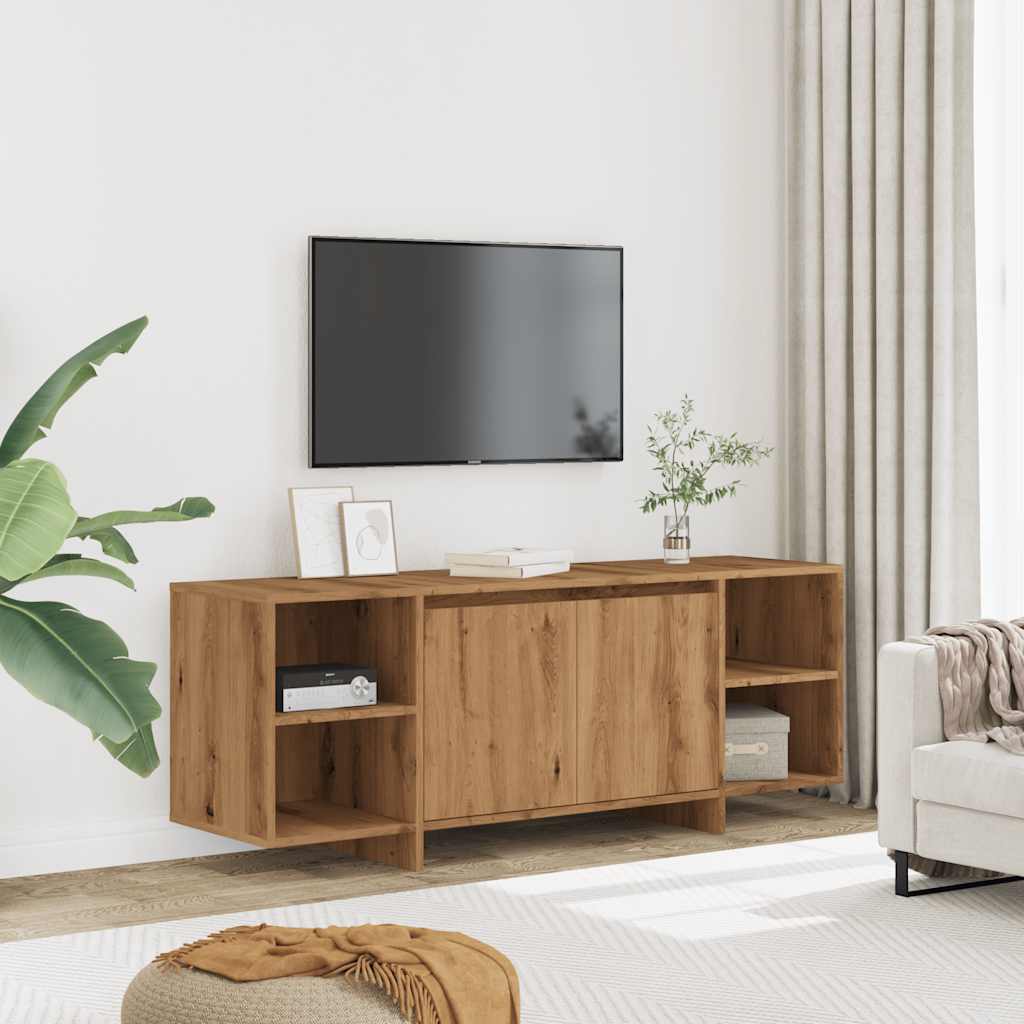 Modern Wooden TV Tele Stand Unit Cabinet Home Entertainment Unit With 2 Doors