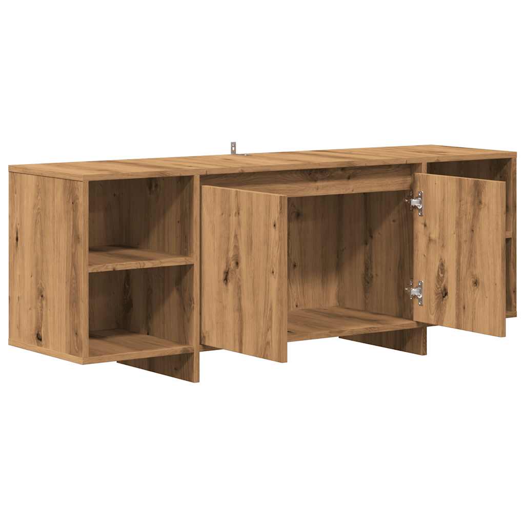 Modern Wooden TV Tele Stand Unit Cabinet Home Entertainment Unit With 2 Doors