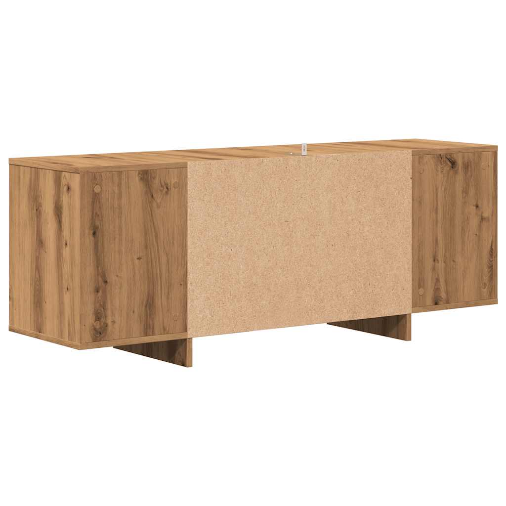 TV Cabinet Artisan Oak 130x35x50 cm Engineered Wood