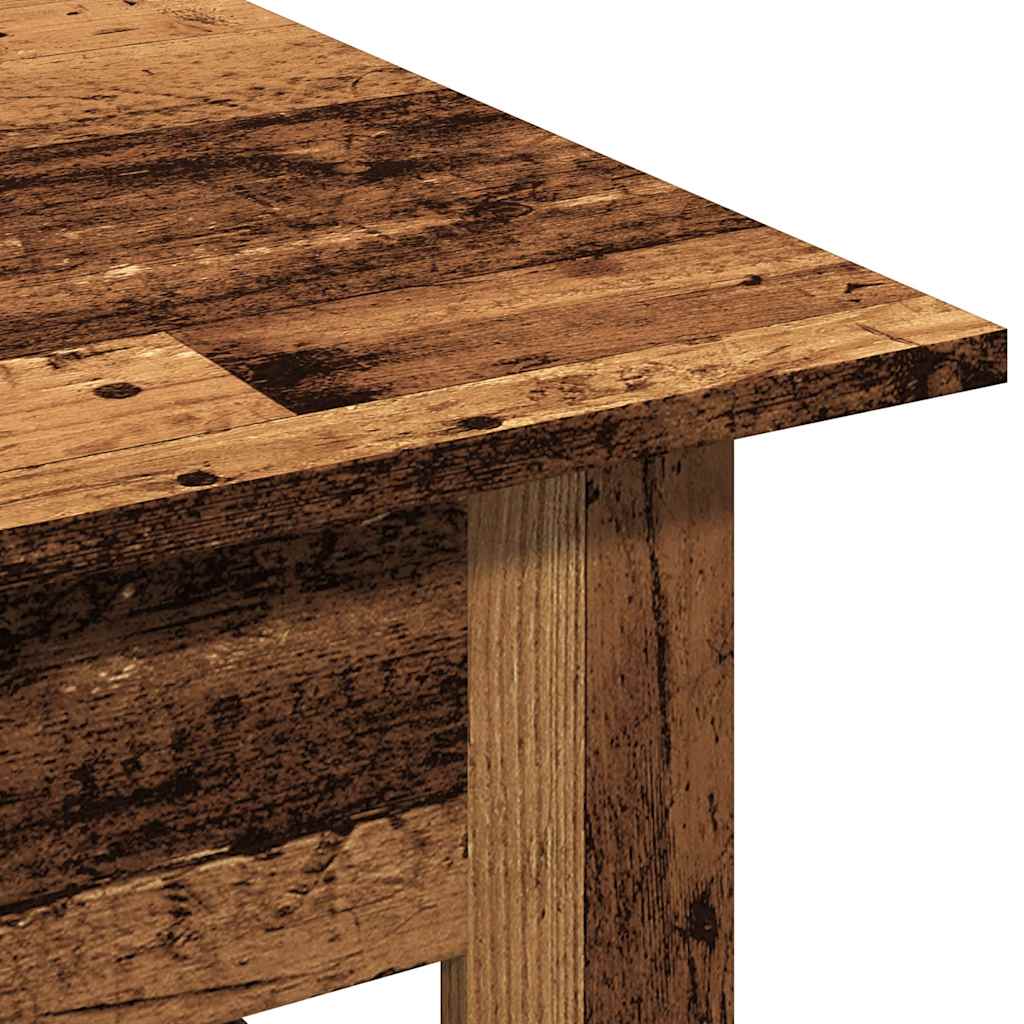 Modern Wooden Living Room Rectangular Coffee Table With Lower Storage Shelf Wood