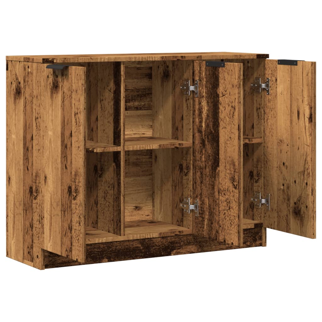 Modern Wooden 3 Door Sideboard Storage Cabinet Wood Dining Room Unit