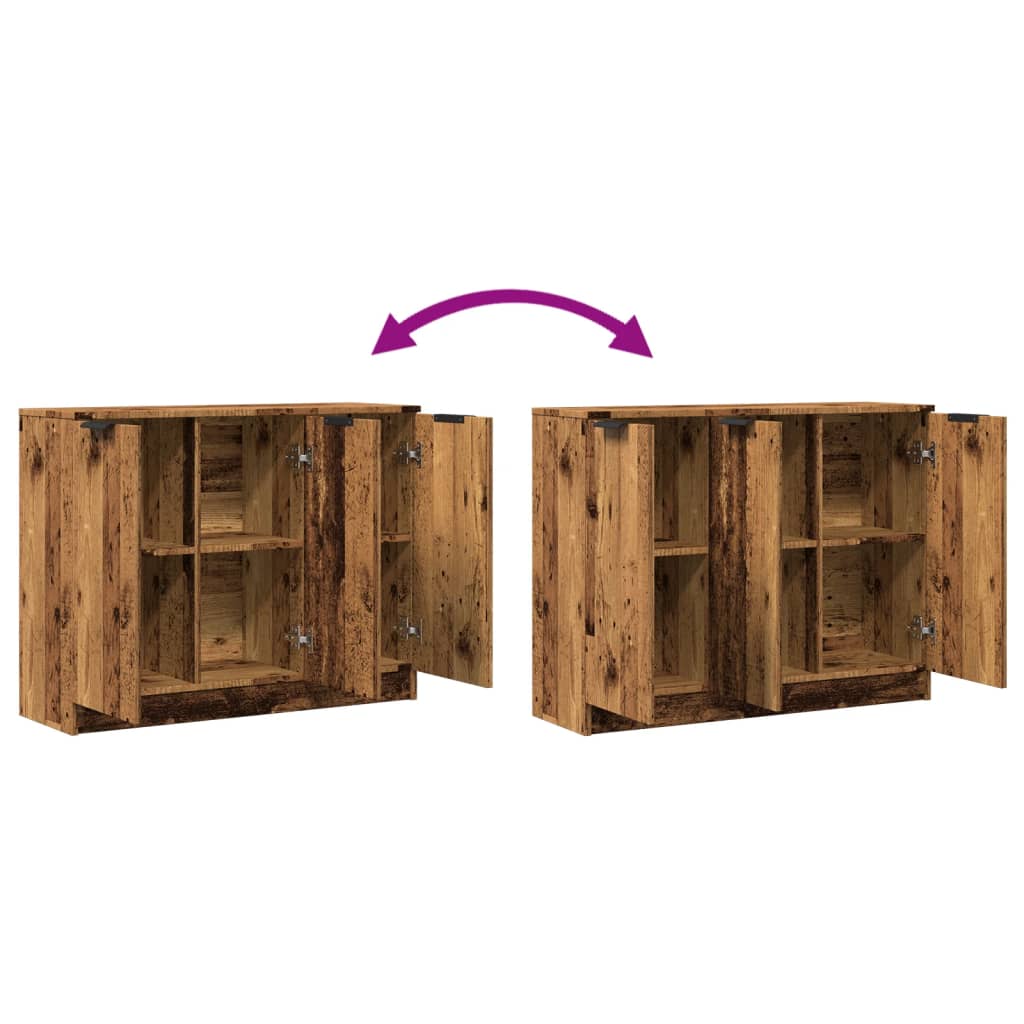 Modern Wooden 3 Door Sideboard Storage Cabinet Wood Dining Room Unit