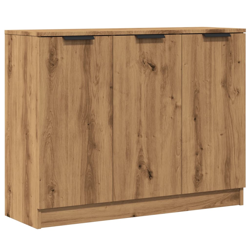 Modern Wooden 3 Door Sideboard Storage Cabinet Wood Dining Room Unit