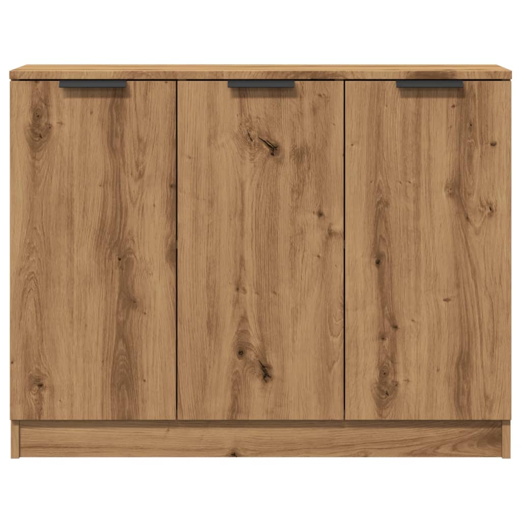 Modern Wooden 3 Door Sideboard Storage Cabinet Wood Dining Room Unit