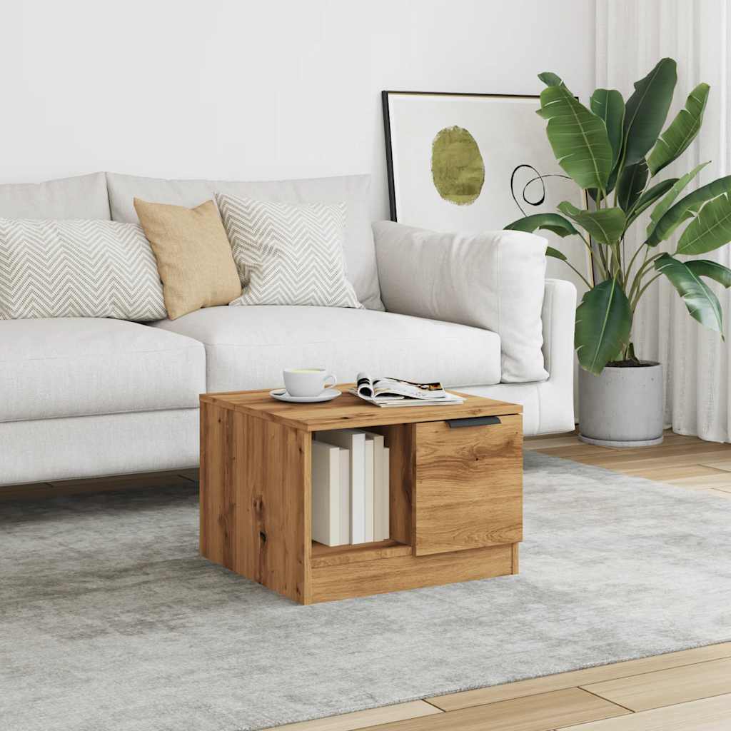 Coffee Table Artisan Oak 50x50x36 cm Engineered Wood