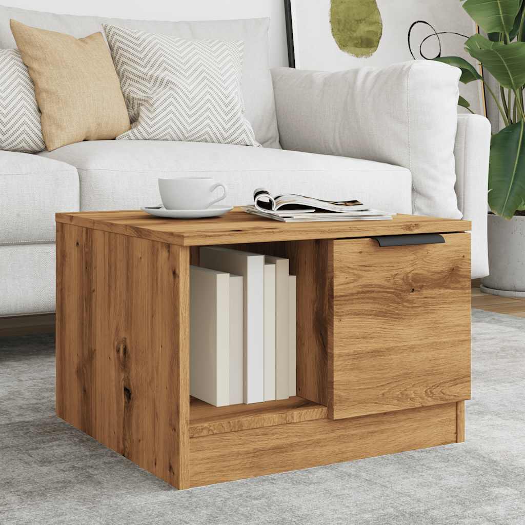 Coffee Table Artisan Oak 50x50x36 cm Engineered Wood
