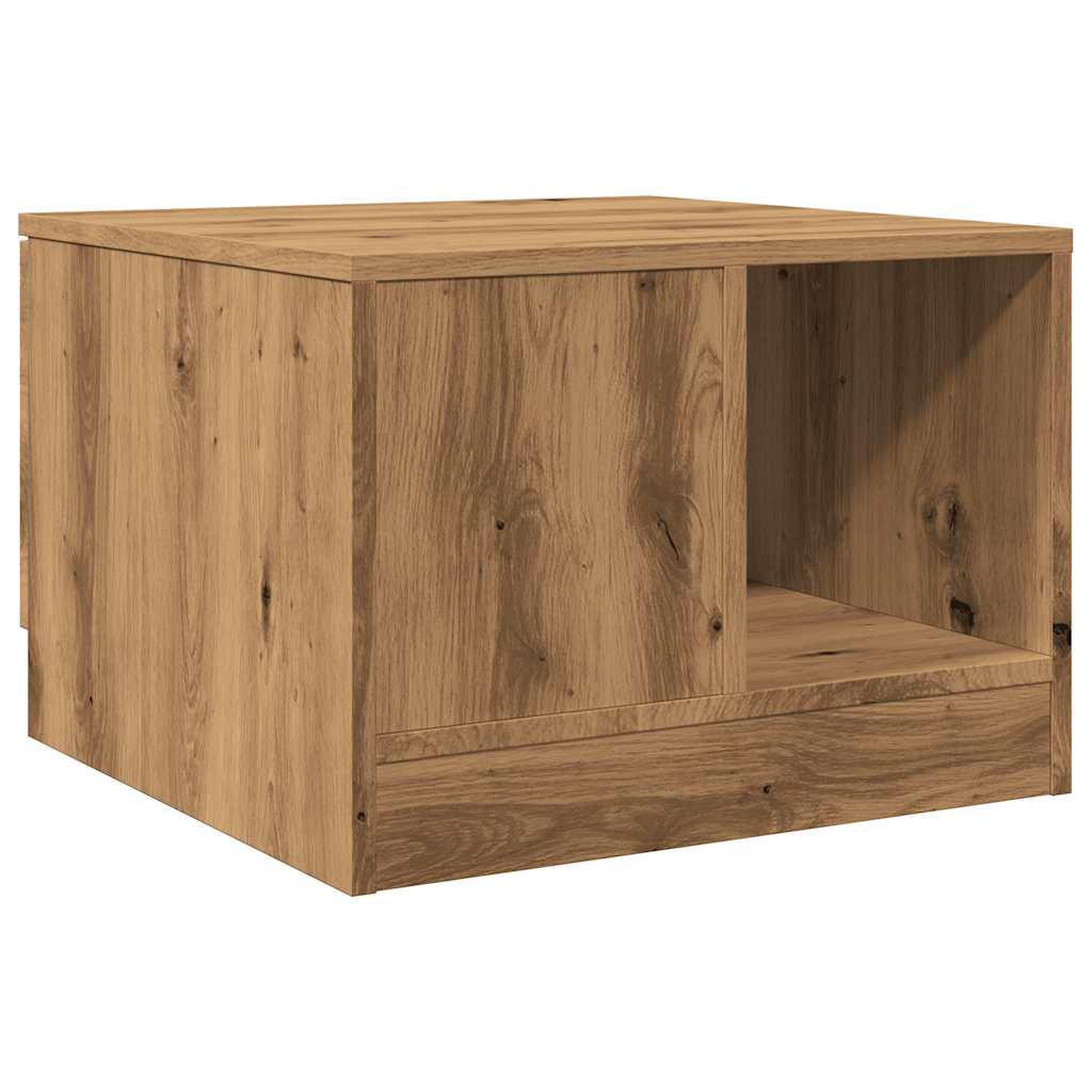 Coffee Table Artisan Oak 50x50x36 cm Engineered Wood